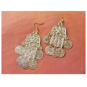 Gorgeous Egyptian chandelier sexy belly dance earrings dangle jewelry-New